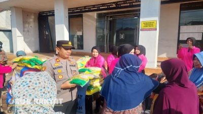 Polresta Banyuwangi dan Bulog Gelar Gerakan Pangan Murah, Salurkan Dua Ton Beras