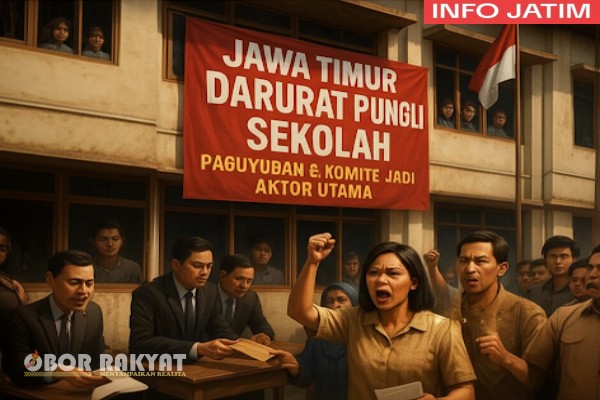 Bondowoso, Obor Rakyat – Dunia pendidikan Jawa Timur (Jatim) kembali tercoreng dengan maraknya dugaan pungutan liar (pungli) di sekolah negeri yang dibungkus rapi lewat paguyuban wali murid dan komite sekolah. Fenomena ini mencuat setelah akun TikTok @infojatim.0 menayangkan video berjudul “Jawa Timur Darurat Pungli Sekolah, Paguyuban dan Komite Jadi Aktor Utama”, yang viral di media sosial.
