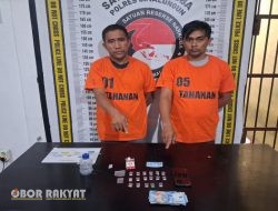 Sat Narkoba Polres Simalungun Tangkap Dua Pengedar Sabu 3,31 Gram di Gubuk Perkebunan Sawit
