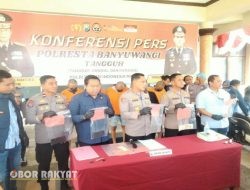 Polresta Banyuwangi Bongkar Sindikat Curanmor, 6 Pelaku Ditangkap dan 10 Motor Diamankan