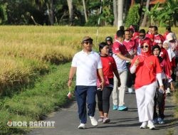 Lapas Kelas IIA Banyuwangi Gelar Jalan Sehat Meriah Sambut HUT ke-80 RI