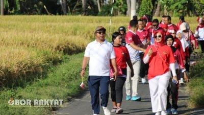 Lapas Kelas IIA Banyuwangi Gelar Jalan Sehat Meriah Sambut HUT ke-80 RI