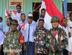 Satgas TNI dan Masyarakat Jayawijaya Tanam 1.500 Pohon Peringati HUT ke-80 RI