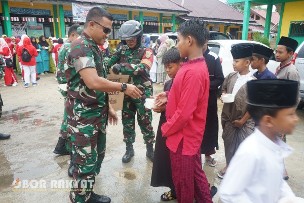 Bungo, Obor Rakyat – Hujan deras yang mengguyur Kabupaten Bungo sejak Jumat (15/8/2025) dini hari tidak menyurutkan semangat patriotisme keluarga besar Kodim 0416/Bungo Tebo (Bute).