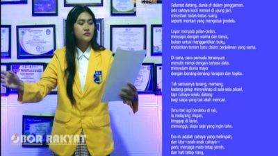 Siswi SMA Negeri 1 Jember Angkat Literasi Digital Lewat Puisi “Anak-Anak Cahaya”