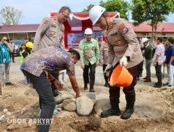 Kapolres Probolinggo Resmikan Peletakan Batu Pertama Gedung Satreskrim Baru