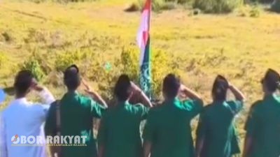 GP Ansor Pujer Kibarkan Merah Putih di Bukit Keremit, Simbol Cinta Tanah Air di Lereng Ijen