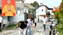 Aspirasi Warga Diakomodir, Jalan Rusak di Persimpangan Enggang-Kasuari Pematangsiantar Mulai Diperbaiki