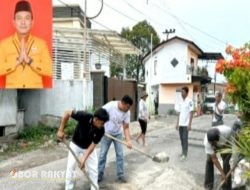 Aspirasi Warga Diakomodir, Jalan Rusak di Persimpangan Enggang-Kasuari Pematangsiantar Mulai Diperbaiki