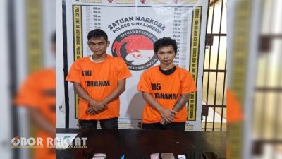 Sat Narkoba Polres Simalungun Berhasil Tangkap Dua Pedagang Sabu dengan Barang Bukti 4,98 Gram