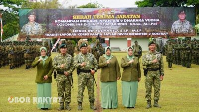 Pangdivif 2 Kostrad Pimpin Sertijab Danbrigif 9/DY dan Tradisi Korps Pamen di Jember