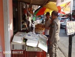 Bondowoso Tertibkan Pedagang Buah di Trotoar Jalan Kis Mangunsarkoro, Satpol PP Berikan Pembinaan Persuasif