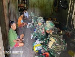 Satgas Yonif 521/DY Gelar Penyuluhan Kesehatan di Kampung Muaranawa, Jayapura: Warga Terbantu dengan Layanan Gratis