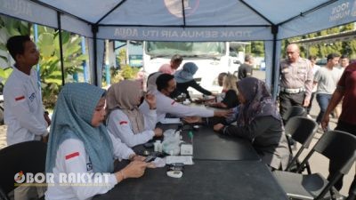 HUT Lalu Lintas Bhayangkara ke-70, Satlantas Polres Jember Gelar Donor Darah dan Cek Kesehatan Gratis