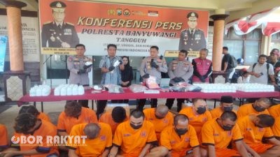 Polresta Banyuwangi Ungkap 37 Kasus Narkoba dalam Operasi Tumpas Semeru