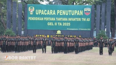 Kapolres Simalungun Hadiri Upacara Penutupan Pendidikan Tamtama TNI-AD Gelombang II Tahun 2025, Tegaskan Sinergitas TNI-Polri