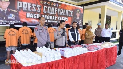Polres Bondowoso Berhasil Ungkap 9 Kasus Narkoba dalam Operasi Tumpas Narkoba Semeru 2025