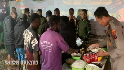 Satgas Yonif 521 Gelar Syukuran Kenaikan Pangkat di Bolakme, Wujud Kebersamaan TNI dan Masyarakat
