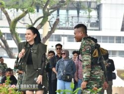 Ribuan Warga Meriahkan Panggung Hiburan HUT ke-80 TNI di Lapangan Merdeka Medan