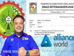 Dua Pekerja yang Di-PHK PT Alliance Diminta Dipekerjakan Kembali, Disnaker Simalungun Keluarkan Surat Anjuran