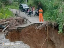 Jalan Provinsi di Simalungun Putus Total Akibat Longsor, Mangapul Purba Desak PUPR Sumut Bertindak Cepat