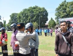 Polres Bondowoso Gelar Apel Komunitas Ojol Kamtibmas