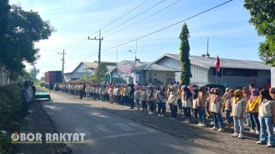 Wakapolres Bondowoso Hadiri Apel Akbar Kebangsaan Buruh Indonesia: Perkuat Sinergi Polri dan Pekerja