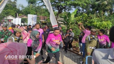 Gus Fawait Gelar Program “Bunga Desaku” di Panti, Warga Antusias Ikuti Jalan Sehat Kompoeng 2025