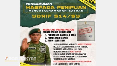 Yonif 514/Sabaddha Yudha Kostrad Imbau Warga Waspada Penipuan Mengatasnamakan TNI di Bondowoso