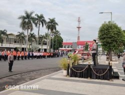 Jember Siap Hadapi Musim Hujan, Kapolres Pimpin Apel Kesiapsiagaan Bencana Hidrometeorologi