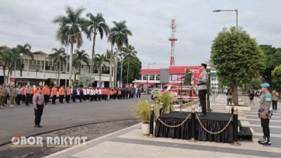 Jember Siap Hadapi Musim Hujan, Kapolres Pimpin Apel Kesiapsiagaan Bencana Hidrometeorologi