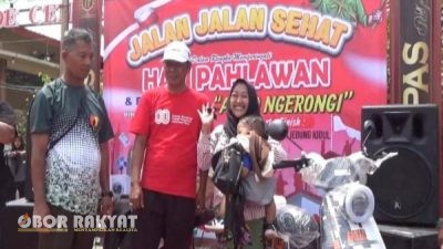 Pemdes Jebung Kidul Bondowoso Gelar Event “Ahad Ngerongi” Tebar Hadiah dan Gairahkan UMKM Lokal