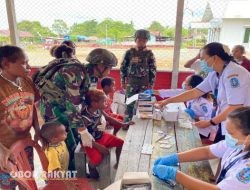 TNI dan Puskesmas Airu Bersinergi Tingkatkan Layanan Kesehatan di Pedalaman Papua Pegunungan