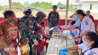 TNI dan Puskesmas Airu Bersinergi Tingkatkan Layanan Kesehatan di Pedalaman Papua Pegunungan