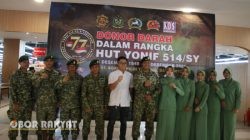 Yonif 514/Sabaddha Yudha Gelar Donor Darah di Bondowoso Peringati Hari Pahlawan dan HUT ke-77