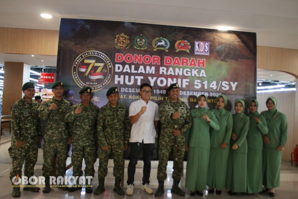 Bondowoso, Obor Rakyat – Dalam rangka memperingati Hari Pahlawan sekaligus menyambut Hari Jadi Yonif 514/Sabaddha Yudha (SY) ke-77 pada 15 Desember 2025, Yonif 514/SY Kostrad menggelar kegiatan bhakti sosial donor darah bekerja sama dengan PMI Kabupaten Bondowoso, Rabu (19/11/2025).
