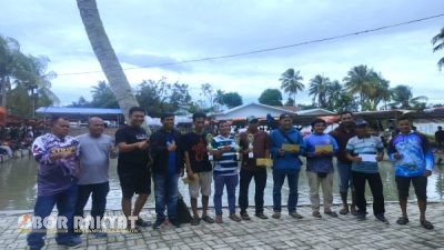 Kasat Narkoba Polres Pematangsiantar Dukung Kegiatan Arisan Ikan Mas di Kolam Pak R.T