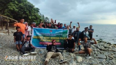 Kasat Narkoba Polres Pematangsiantar Ajak FKMS Berlibur ke Pantai Salbe, Pererat Sinergi Polisi–Media