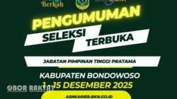 Pemkab Bondowoso Buka Seleksi Terbuka 11 Jabatan Pimpinan Tinggi Pratama, Pendaftaran 1–15 November 2025
