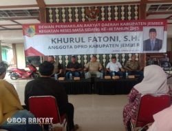 Reses Anggota DPRD Jember Khurul Fatoni Serap Aspirasi Warga Gerden