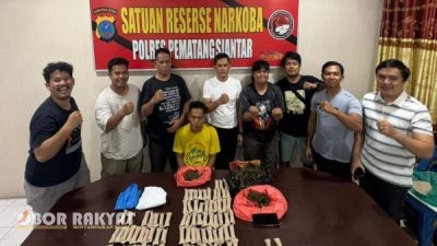 Polres Pematangsiantar Ungkap 1,4 Kg Ganja, Satu Tersangka Ditangkap di Gang Prima
