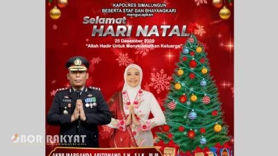 Kapolres Simalungun dan Ketua Bhayangkari Ucapkan Selamat Natal 2025: Allah Hadir Untuk Menyelamatkan Keluarga