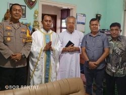 Tebar Damai Natal 2025, Wakapolres Bondowoso Kompol I Gede Suartika Sapa Umat Katolik