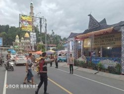 Kasat Samapta Polres Simalungun Monitoring Langsung 5 Pos Pengamanan Operasi Lilin Toba 2025