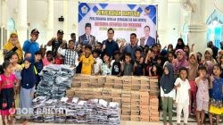 DPRK Aceh Utara Salurkan 200 Paket Perlengkapan Sekolah untuk Anak Terdampak Bencana