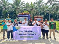 PTPN IV Regional II Kebun Bah Birung Ulu Lepas Pengiriman TBS Terakhir Tahun 2025