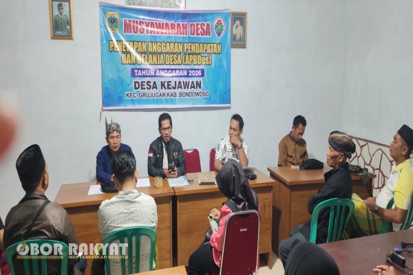 Bondowoso, Obor Rakyat – Pemerintah Desa (Pendes) di wilayah Kecamatan Grujugan, Kabupaten Bondowoso, Jawa Timur, telah merampungkan pelaksanaan Musyawarah Desa (Musdes) Penetapan Anggaran Pendapatan dan Belanja Desa (APBDes) Tahun Anggaran 2026.