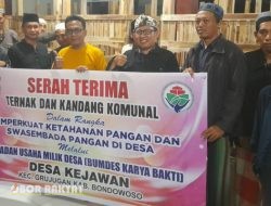 Pemdes Kejawan Bondowoso Salurkan Bantuan Ternak untuk Perkuat Ketahanan Pangan Desa