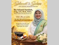 Anisatul Hamidah Raih Gelar Doktor Hukum, Kepala BP4D Bondowoso Perkuat Kapasitas Akademik Birokrasi