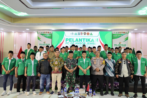 Jember, Obor Rakyat – Gerakan Pemuda (GP) Ansor Kabupaten Jember resmi melantik 45 kader untuk masa khidmat 2025–2029.